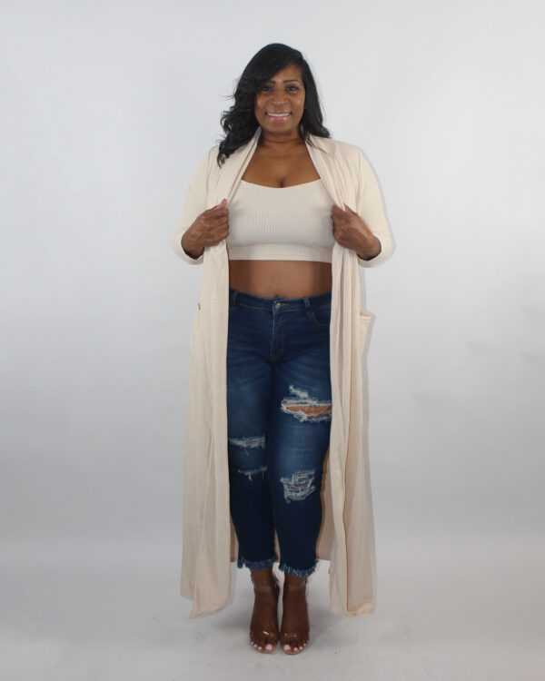 Knitted Cardigan Vest Sweater Two Piece Set